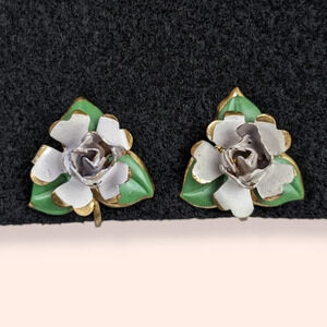 (2/$20) V. Austrian Floral Earrings